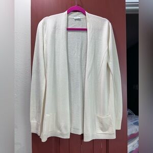 Classic Cream Women's Cardigan 💯Cashmere made in Italy 🇮🇹